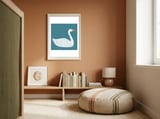 Swan Dark framed in a gentle room thumbnail
