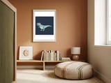 Tyrannosaurus Rex Dinosaur framed in a gentle room thumbnail