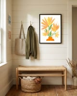 Sunflower Bouquet framed in a relaxed room thumbnail