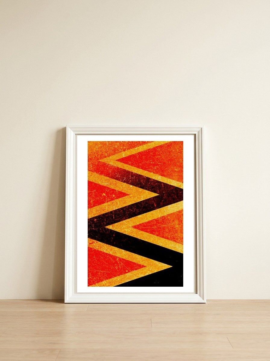 Fireforest — framed, leaning against the wall