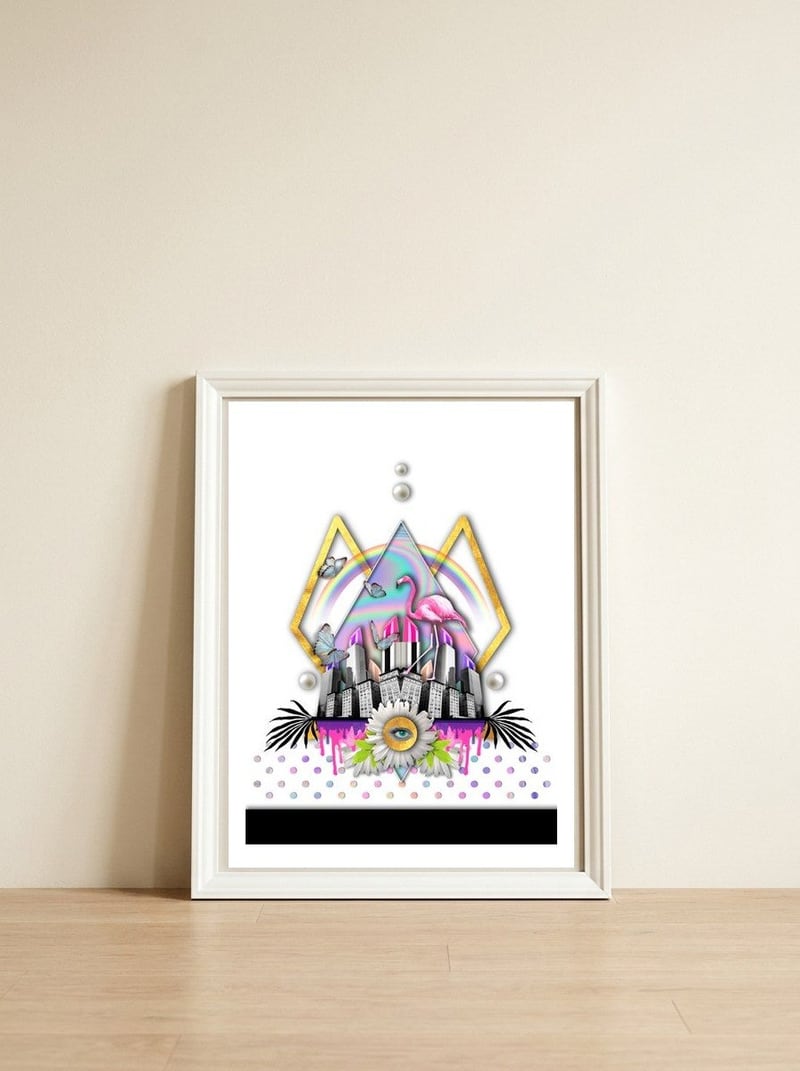 Urban Beauty — framed, leaning against the wall