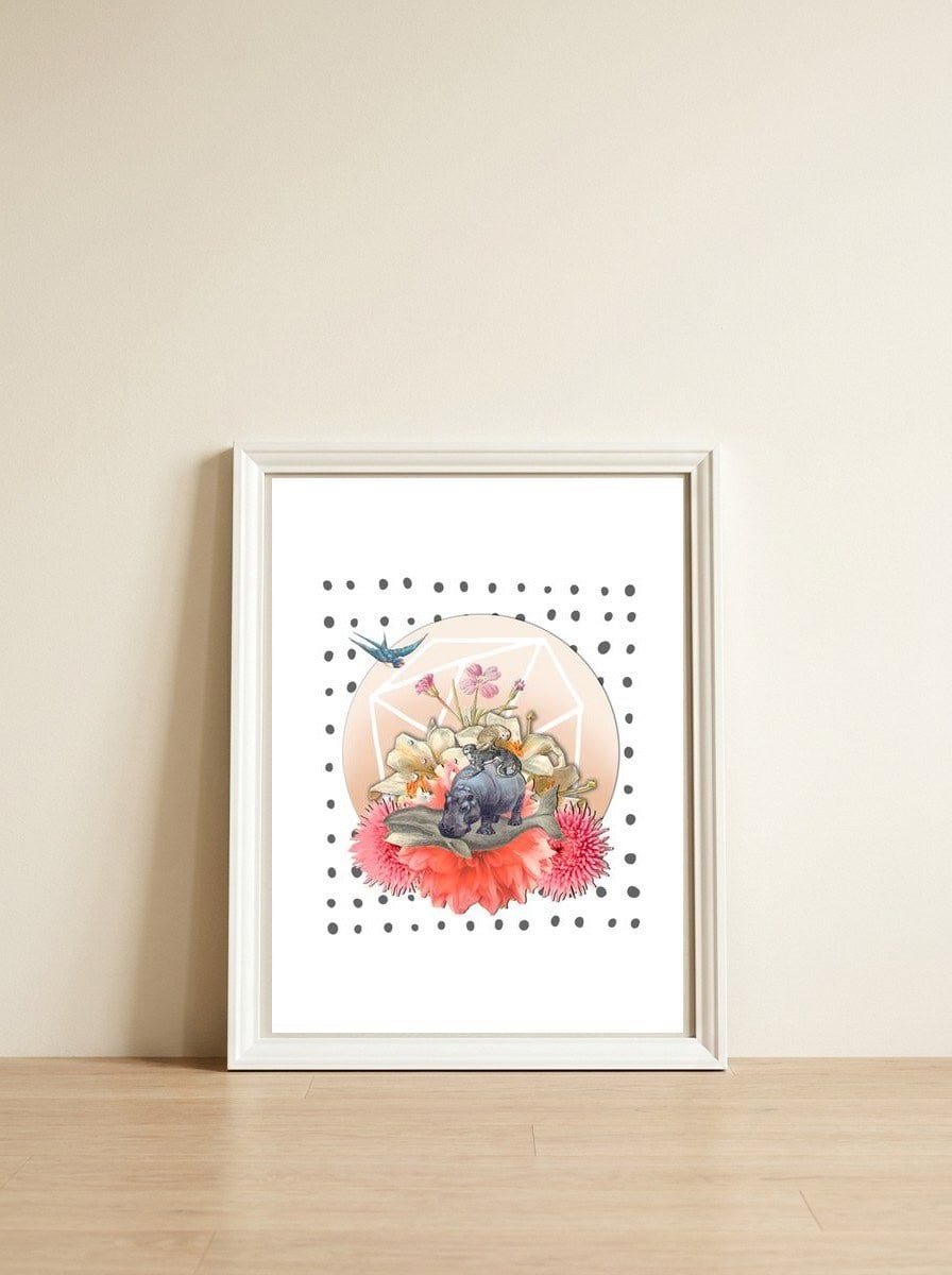 Animal Pyramid  — framed, leaning against the wall