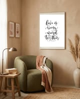 Love is Being Weird Together framed in a tender room thumbnail