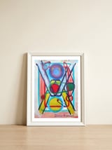 Composicion 5 — framed, leaning against the wall thumbnail