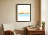 Desert Sea Minimal Landscape framed in a focused room thumbnail