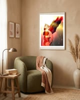 Leather Angel framed in a tender room thumbnail
