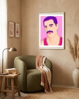 Freddie Mercury  framed in a tender room thumbnail