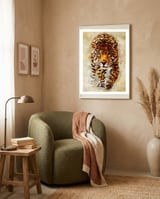 Leopard framed in a tender room thumbnail