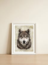Wolf — framed, leaning against the wall thumbnail