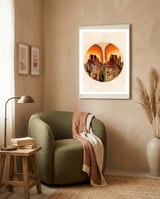 Desert Sunrise framed in a tender room thumbnail
