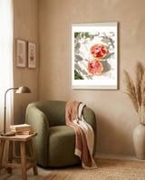 Grapefruit Kinda Zest For Life framed in a tender room thumbnail