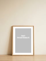 TOWARD ROOMMATE — framed, leaning against the wall thumbnail