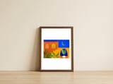 Moonlight Villa — framed, leaning against the wall thumbnail