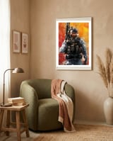 Buck framed in a tender room thumbnail