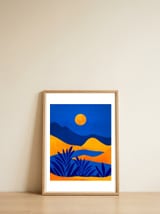 Moonrise Mountains — framed, leaning against the wall thumbnail