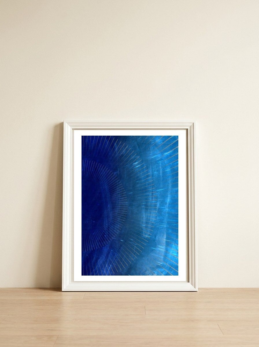 Sunset In Colors 3 — framed, leaning against the wall