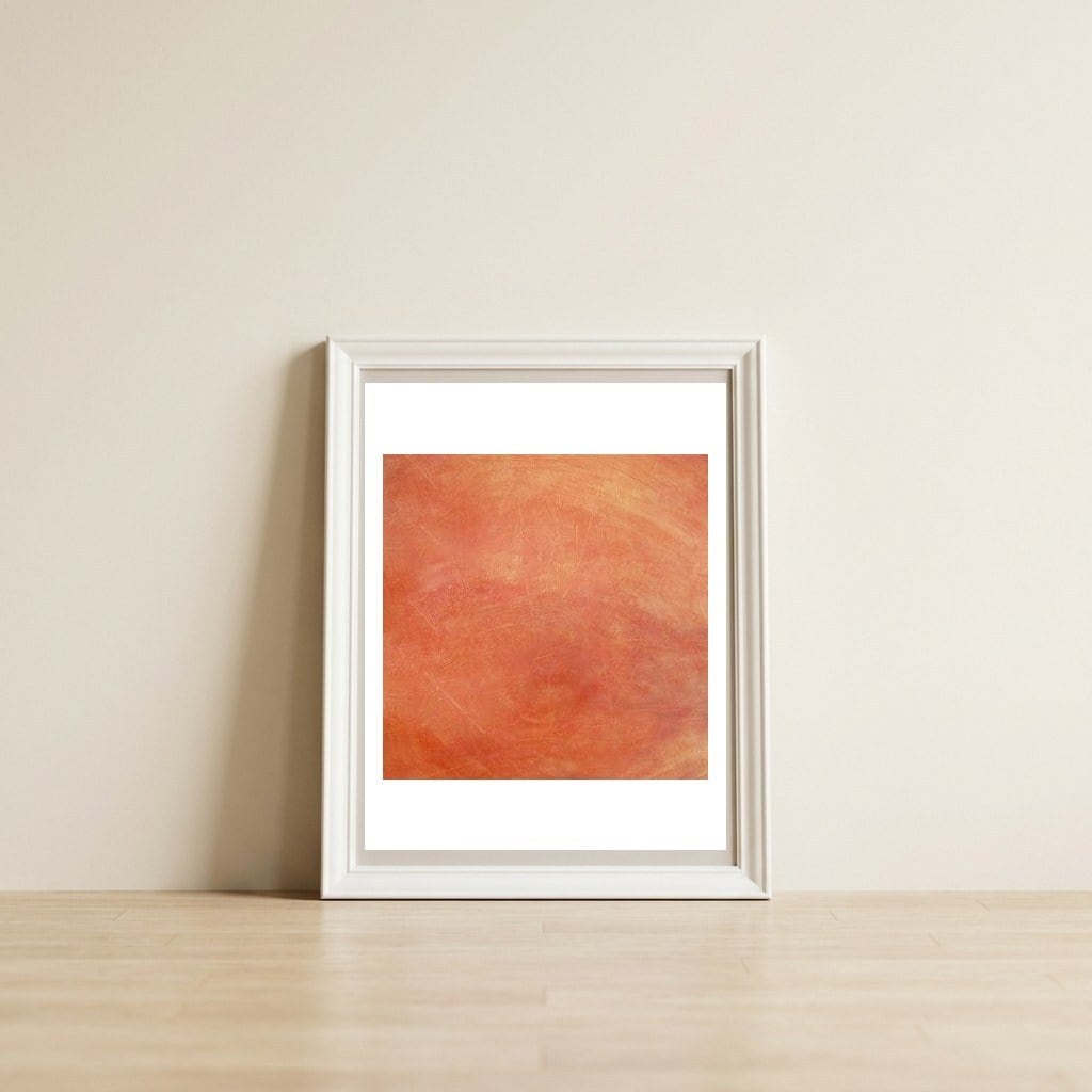 Hot Metal — framed, leaning against the wall