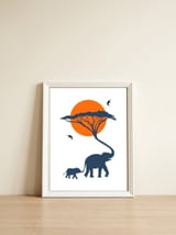 AFRICA FAMILY — framed, leaning against the wall thumbnail