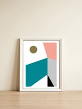 ELEMENTARY SHAPES — framed, leaning against the wall thumbnail