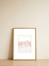 Waves — framed, leaning against the wall thumbnail
