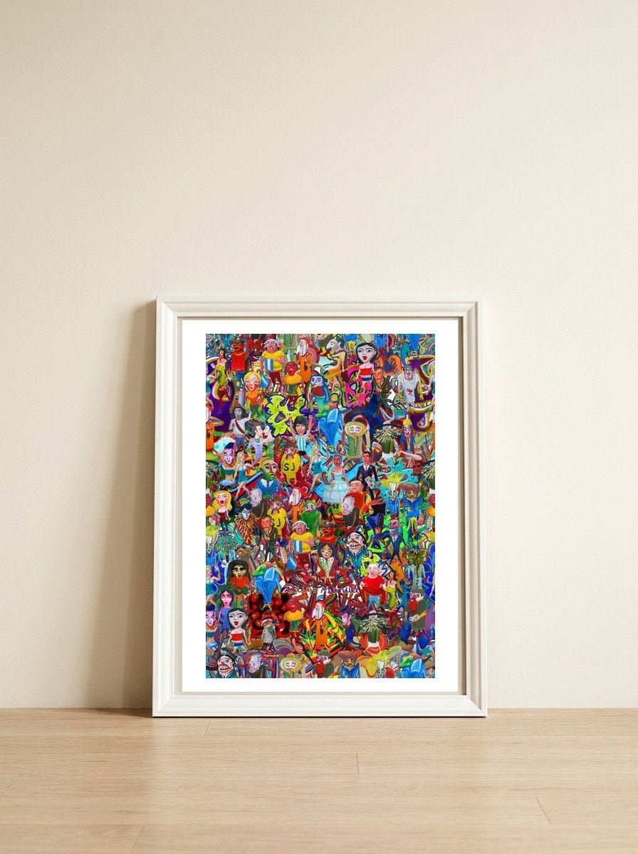 Formas 2021 Nueva 39 — framed, leaning against the wall