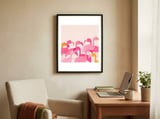 Florida Flamingos framed in a focused room thumbnail