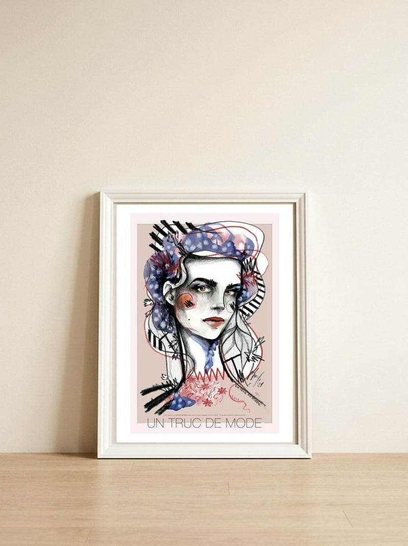 Alexa — framed, leaning against the wall