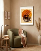 Yellowstone framed in a tender room thumbnail