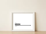 TO THE MOON — framed, leaning against the wall thumbnail