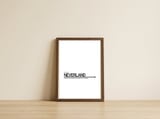 TO NEVERLAND — framed, leaning against the wall thumbnail
