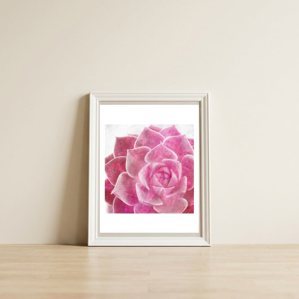 Rough Beauty 4 — framed, leaning against the wall