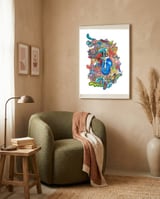 Graffiti 2021 New 18 Copia framed in a tender room thumbnail