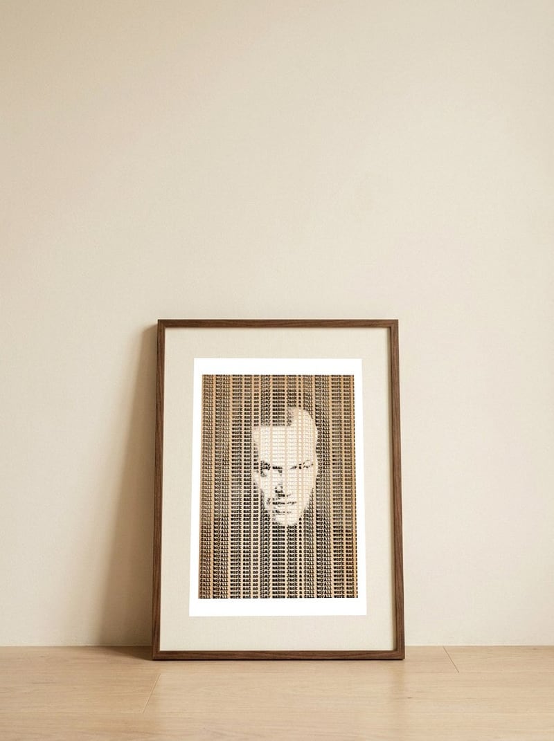 All Work And No Play Makes Jack — framed, leaning against the wall