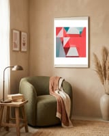 Geometric Camouflage 2 framed in a tender room thumbnail