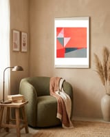 Geometric Camouflage 3 framed in a tender room thumbnail