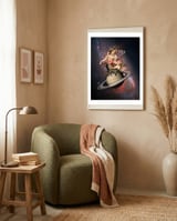 Capricorn Zodiac Sign framed in a tender room thumbnail