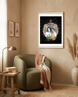 Gemini Zodiac Sign framed in a tender room thumbnail
