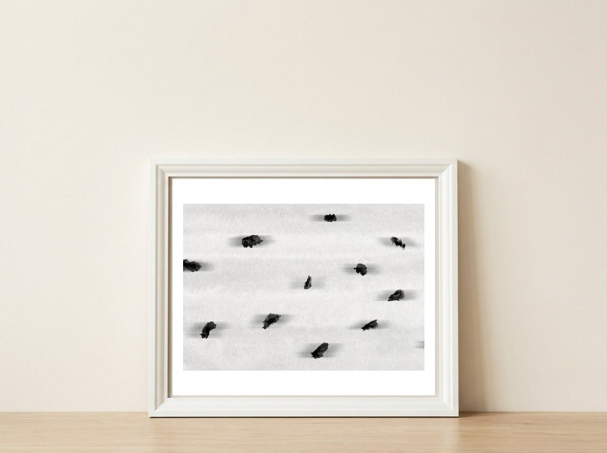 Shift #2 — framed, leaning against the wall