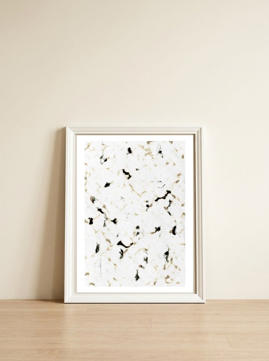Smudge #1 — framed, leaning against the wall