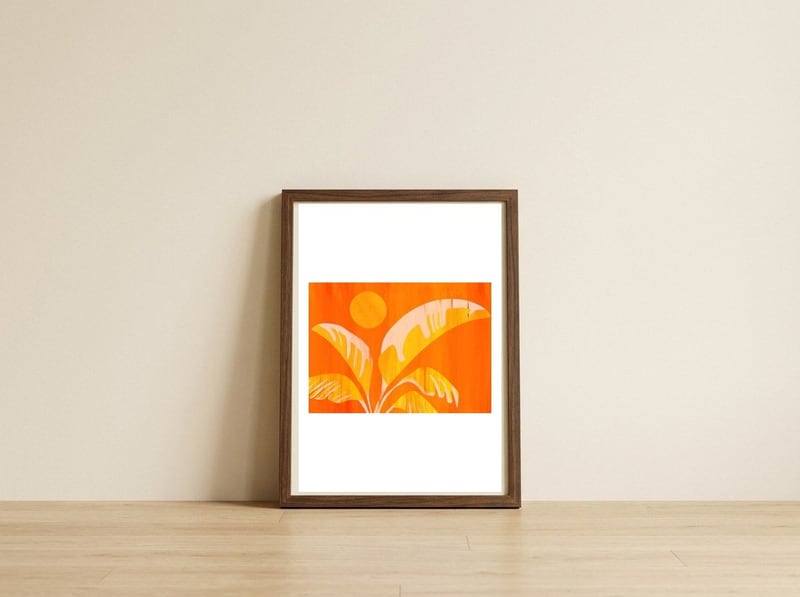 August Afternoon — framed, leaning against the wall