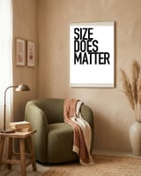 SIZE framed in a tender room thumbnail