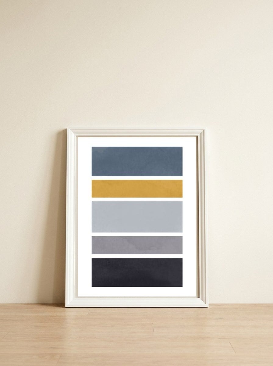 PERFECT RATIO XIII — framed, leaning against the wall