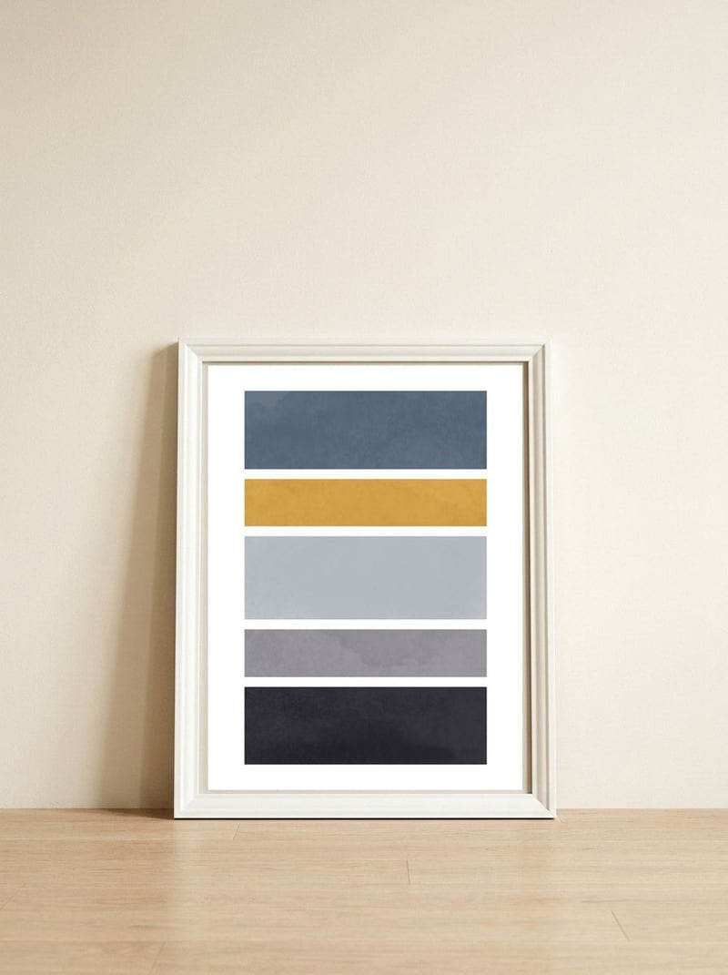 PERFECT RATIO XIII — framed, leaning against the wall