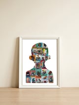 New Graffiti 58 — framed, leaning against the wall thumbnail