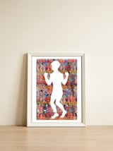 New Graffiti 61 — framed, leaning against the wall thumbnail