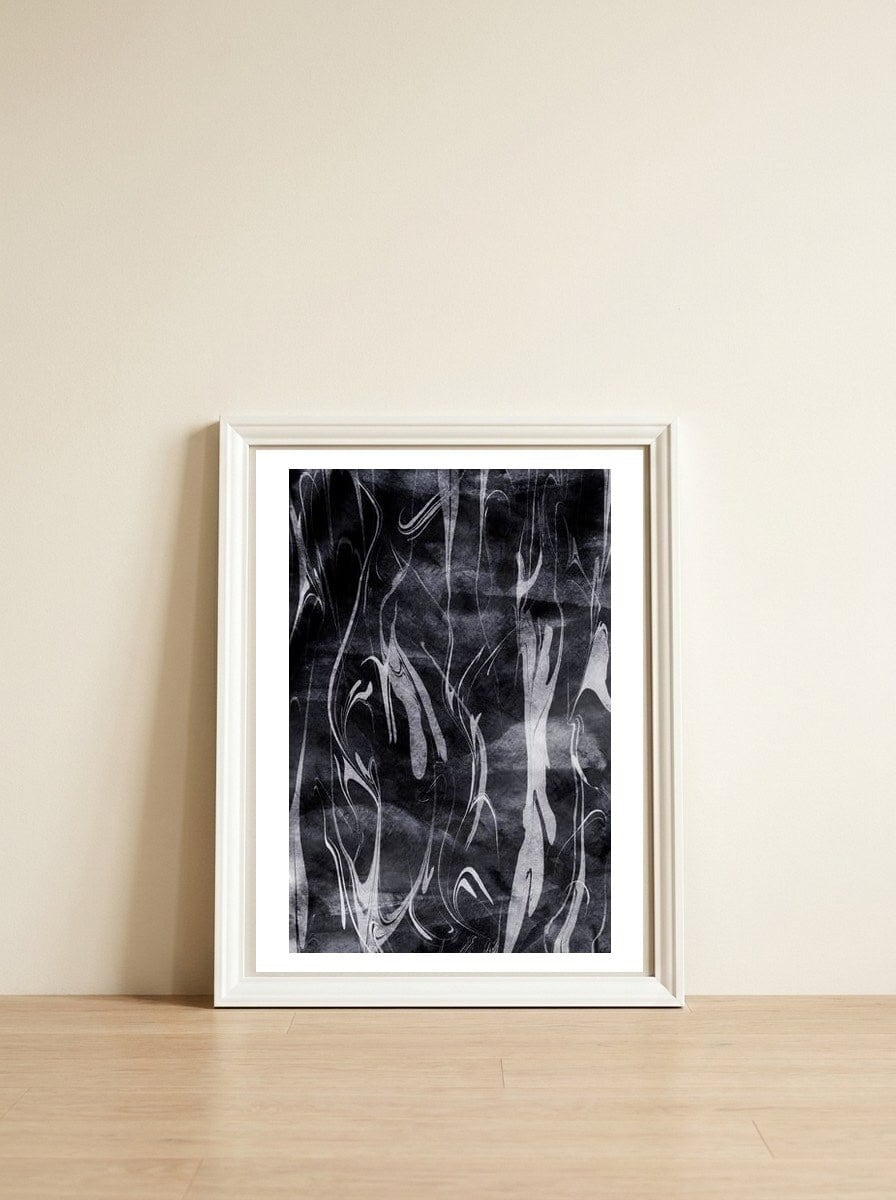 Stain #3  — framed, leaning against the wall