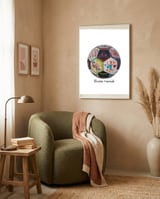 Futbol 1 framed in a tender room thumbnail