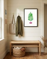 Modern Tropical Leaf framed in a relaxed room thumbnail