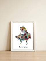 New Graffiti 87 — framed, leaning against the wall thumbnail