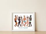 En La Playa C — framed, leaning against the wall thumbnail